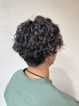 アロマ ヘアー ルーム 新宿店(AROMA hair room) 束感ショートツーブロックマッシュ波巻き/新宿/新宿西口