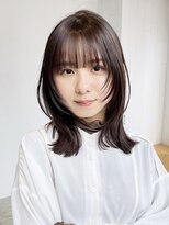 フェイスレイヤー_レッドブラウンハッシュカット_49457