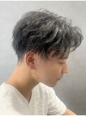 メンズカットモデル束感マッシュパーマメンズカジュアル