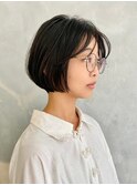 大人可愛い20代30代40代/小顔ショート/丸みショートボブ