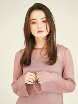 オンク 新宿(onk)&nbsp;黒髪/グレーベージュ/レイヤーロング/前髪パーマ[新宿駅]