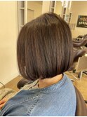 前下がりボブ　大人ボブ　ミニボブ