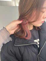 イロウ 山口どうもん店(IROW)&nbsp;イヤリングカラー / フラミンゴピンク/顔周りカット