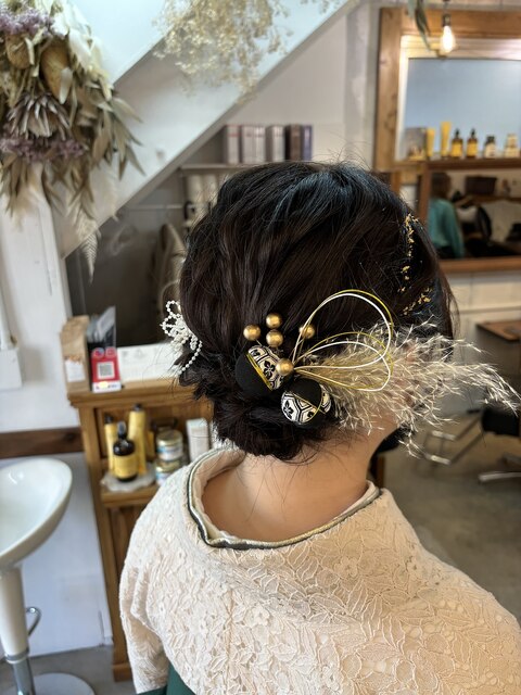 卒業式ヘアセット