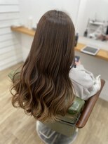 グリーンルームセカンド 結城店(GREEN ROOM. 2nd)&nbsp;シフォンベージュ/髪質改善/縮毛矯正/結城/ナチュラルレイヤー