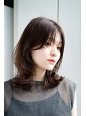 セミディくびれカールシアーカラー姫カットフェイスレイヤー美髪