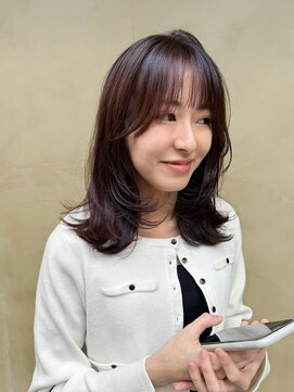 スムーク(smuk) 【 smuk / スムーク 】 艶ブラウン / 顔まわりレイヤー