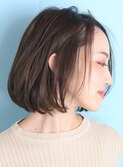 ショート・ボブ/面長/前髪なし/絶壁解消/30代/40代/50代/くびれ
