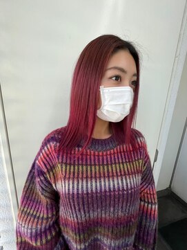 ジーナ 船橋(Zina) 髪質改善＊くびレイヤーピンクベージュ＊美髪【Zina船橋】