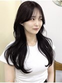 【haif】ロングレイヤーカット シースルーバング