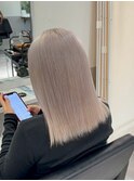 イメチェン美髪ホワイトブロンドミルクティーベージュ