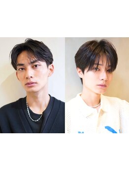 【メンズセンターパート】簡単スタイリングで束間も◎パサつきがなく、質感の良いスタイルに!