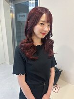 ナービス(NARVIS)&nbsp;レッドブラウン/透明感/艶カラー/セミロング