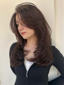 ニューヨークニューヨーク 梅田茶屋町店(NYNY) 海外バタフライレイヤー　深みブラウン　イルミナカラー~*