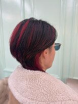 シャルティア(SHALLTIA)&nbsp;デザインカラー/ポイントカラー/ワインレッド/大人ショート