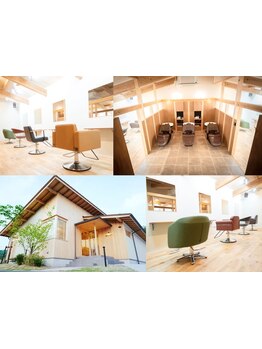 心も髪もリラックス♪木のぬくもりを感じるナチュラルな店内。落ち着く上質サロンで特別なひとときを…☆