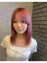 ザ ヘア ディードットログ(The hair D.Log)&nbsp;ハイトーン　レイヤー　ピンク　ダブルカラー　奈良　大和八木