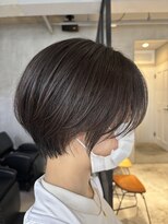 エリマ 調布(elima) 調布イルミナカラーマッシュショートヘアミルクティーベージュ