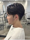 men's/メンズカット/リバースセンターパート/曲がる縮毛矯正