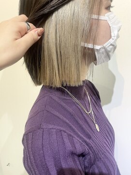 ラック 津田沼(LUCK) ホワイトベージュ/インナーカラー/ケアブリーチ/似合わせカット