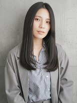 ニューヨークニューヨーク ピオレ姫路店(NYNY)&nbsp;センターパート×暗髪ストレート