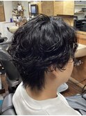 MEN’S HAIR/サーフカール/刈り上げセンターパート/新大塚