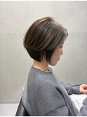 レイヤーボブ　髪質改善 切りっぱなしボブ　大人ボブ
