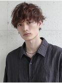 MEN’S/リバースセンターパート/ニュアンスパーマ/ひたちなか