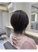 【ボブからチェンジ】ふんわり軽やかショートウルフ