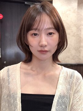 ロンド 銀座(Lond) ☆春日☆ニュアンスウルフワンホンレイヤーダークブルーボブ101