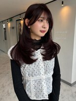 ヴィア 京都烏丸(Via)&nbsp;10代20代/カシスレッド/レイヤー/髪質改善/ブリーチなしカラー