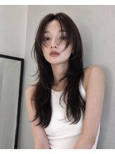 ヒール 銀座(heel) 小顔に見せるワンホン&韓国ヘア/顔周りレイヤーカット