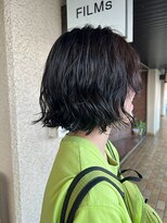フィルム(FiLMs)&nbsp;艶髪ショートボブ/パーマ/ナチュラルブラウン