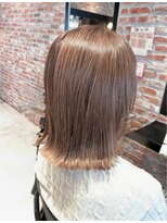 オーガニック アトリエ 大宮(organic+atelier)&nbsp;髪質改善縮毛矯正×透明感グレージュ/大人ミディアム/秋カラー