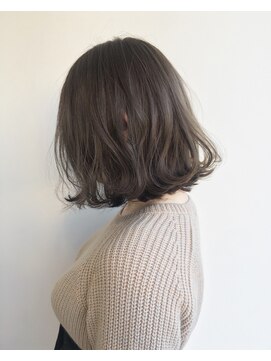 ヘアメイク オブジェ(hair make objet) マロンベージュ 切りっぱなしボブ ＊＊＊KAI