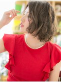 ★シアベージュx無造作パーマの抜け感スタイル20代30代40代★7