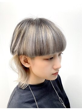 オンザ(ONTHE) ワイルドバング3Dデザインマッシュウルフスタイル【林京平】