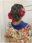 【crop es辻堂 藤田】華やか和装アレンジ