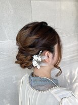 サロン Salon アイ アート&nbsp;結婚式お呼ばれ ルーズシニヨン