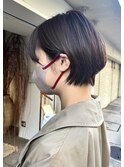 ショートボブ×アッシュ