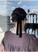 ベロアリボンヘアセット