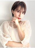 大人ショートボブクビレ20代30代40代前髪あり前髪なし【荒牧】