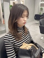 ジエクトカナウ 大阪梅田店(The Ect canow) 似合わせカットレイヤーロング透明感カラーハイライトくびれヘア