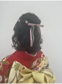 ゆるふわハーフアップ