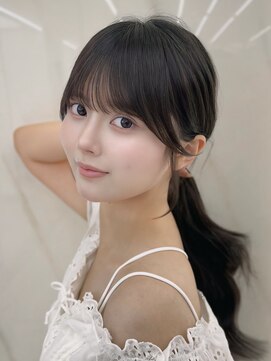 コア 銀座(COA) 小顔レイヤー 前髪顔周り 髪質改善縮毛