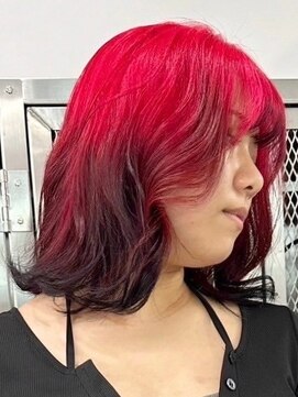 ウィコ 新宿(WICO) レッドルーツカラー[新宿駅/こなれミディ/ウェーブパーマ]