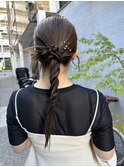 韓国ヘア カチモリアレンジ ロープ編み