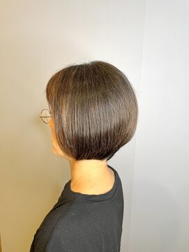 ブロッサム 東久留米店(Blossom) 大人美人ショートボブパーマウルフパーマアッシュベージュ