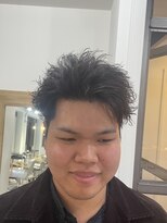 メゾン(Maison)&nbsp;ビジネスパーマツーブロックハーフバックスパイキーショート