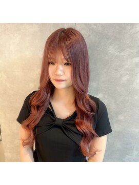 ガルボヘアー 心斎橋店(garbohair) 丸ごとカラーでピンクに♪プルエクステ